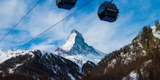 Matterhorn in gondole